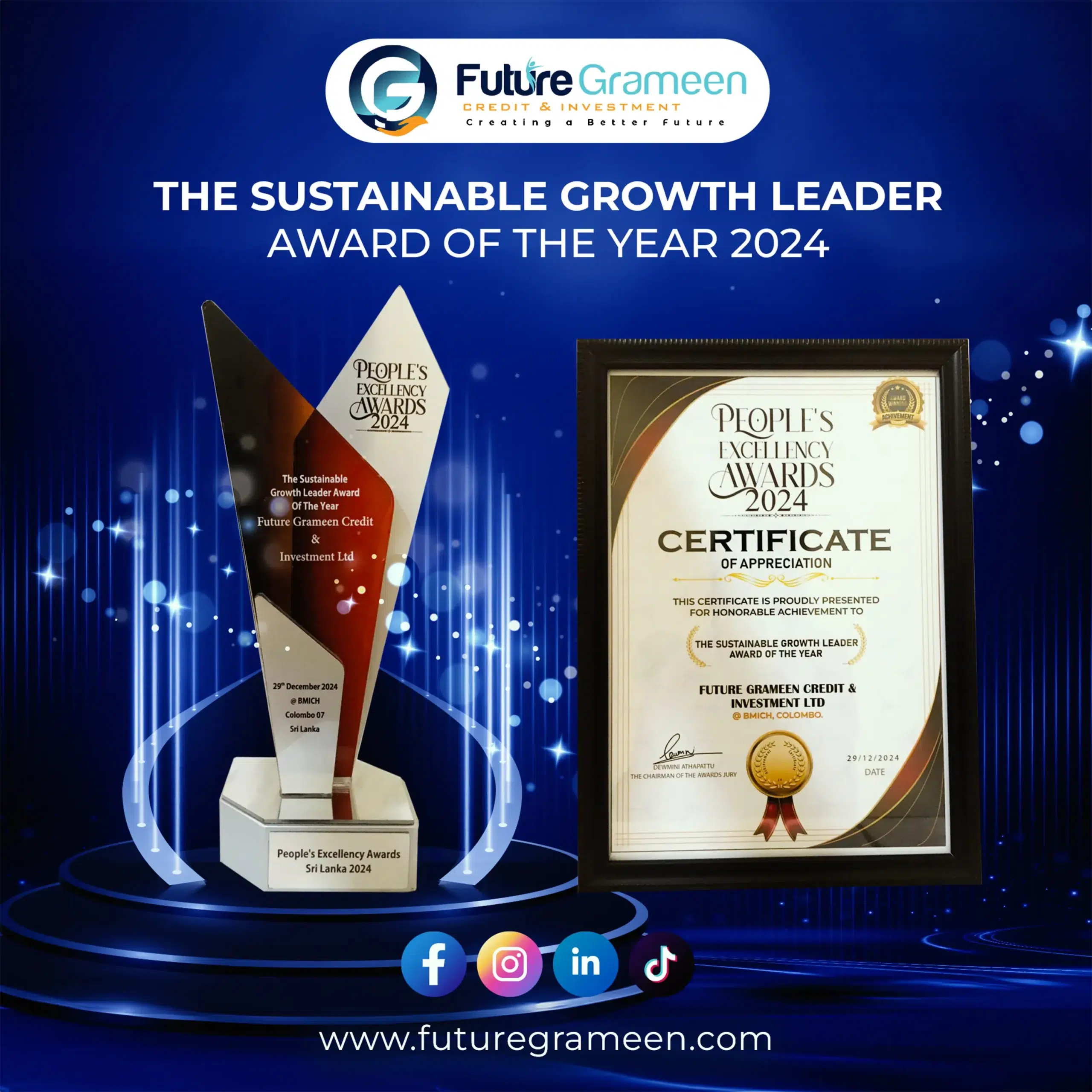 Celebrating Excellence: Future Grameen Shines at People’s Excellency Awards 2024